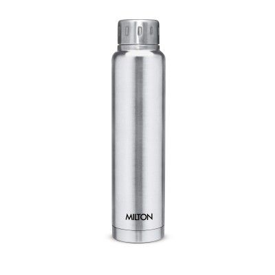 Milton Elfin 500 Thermosteel 24 Hours Hot and Cold Water Bottle, 500 ml, Silver