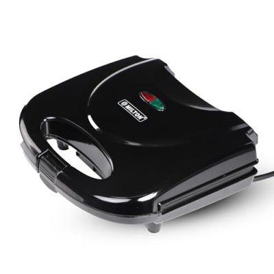 MILTON Express 800W Sandwich Toaster with Durable Die Cast Aluminium Grill Plates | Black