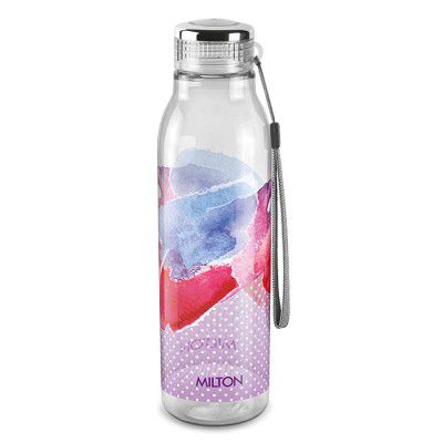 MACHAK Glass Water Bottle For Fridge With Flip Cap, 1 Litre