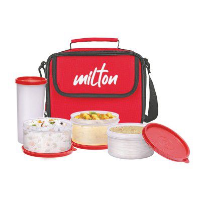 Milton New Meal Combi Lunch Box, 3 Containers and 1 Tumbler