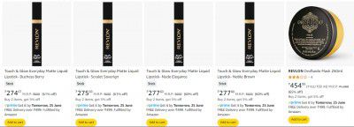 Min 60% Off On Revlon Beauty Products