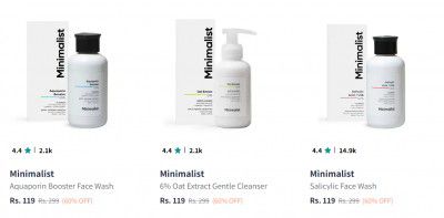 Minimalist Face Wash Upto 60% Off | Starts At Rs 119