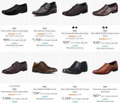 Minimum 50% Off On Bata Men's footwear