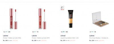 Minimum 60% OFF on Lakme & Loreal Beauty and Personal Care Products