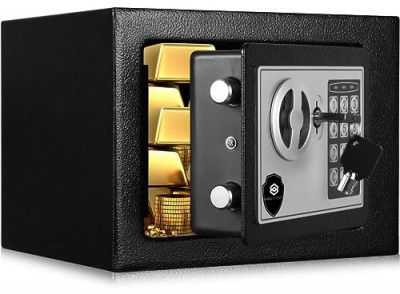 Miracle coast Digital safe with electonic keypad locker for Home 07 litres BLACK