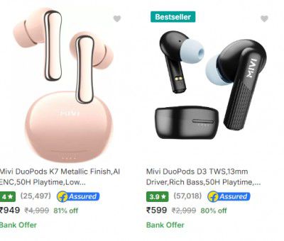 Mivi Earbuds up to 80% Off