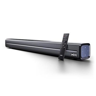 Mivi Fort Q80 Soundbar with 80W Surround Sound, 2.2 Channel soundbar with 2 in-Built subwoofers