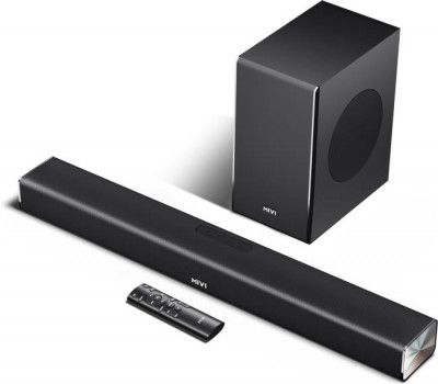 Mivi Fort S250 With wireless Subwoofer, 2.1 Channel Sound, BT v5.3 250 W Bluetooth Soundbar (Black, 2.1 Channel)