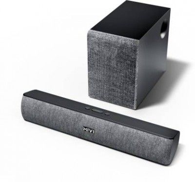 Mivi Fort S36 Soundbar With Subwoofer, 36 W Bluetooth Soundbar (Black, 2.1 Channel)