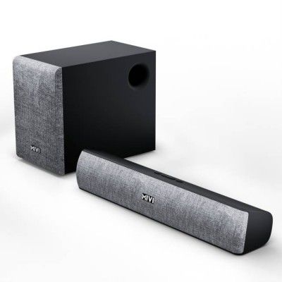 Mivi Fort S38 With Sub woofer, 38W, BT v5.3, Surround Sound 38 W Bluetooth Soundbar  (Black, 2.1 Channel)