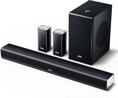 Mivi Fort S440 Soundbar With Sub woofer and 2 Satellite Speakers, 440W Surround Sound 440 W Bluetooth Soundbar  (Black, 5.1 Channel)