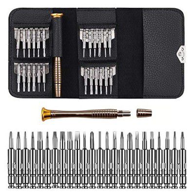 MMOBIEL Precision Screwdriver Set - Multi Repair Toolkit for Mobiles, Laptops, Tablets, Electronics - Pocket Friendly - 25 in 1 Tool Kit