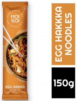 MOI SOI® Egg Hakka Noodles (No Preservatives | Get Restaurant Style Taste in Just 10 Minutes | Not MSG |Serves 2 | 150 gms)