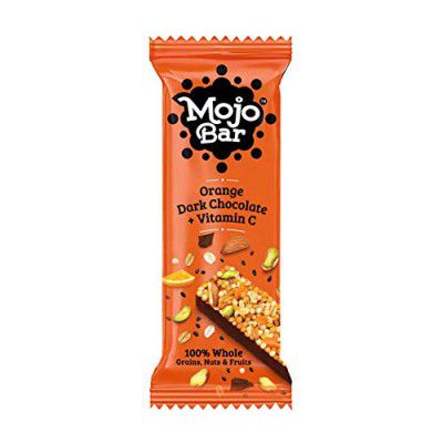 Mojo Bar Orange Dark Chocolate Vitamin C Snack Bar, 32 Gm (Pack of 6)