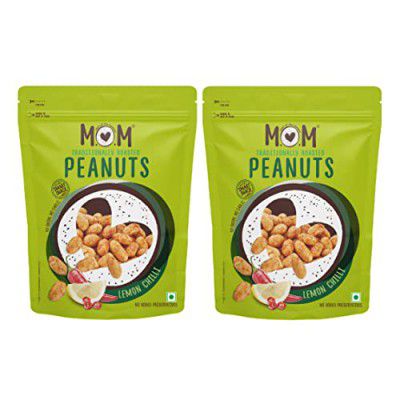 MOM - Meal of the Moment, Roasted Lemon Chilli Peanuts, 140g each (Pack of 2)