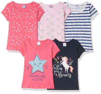 Mom's Love Girl's Regular Baby and Toddler T-Shirt Set