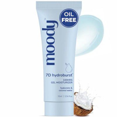 Moody 7D Hydro Burst Oil-Free Water Gel Face Moisturizer | Men & Women, 10ml