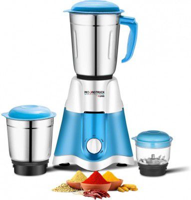 Moonstruck 3 Jar 750 W Juicer Mixer Grinder (By Suprimo Star Blue Powerful 750 Watt | 3 Jars | Blue)