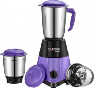 Moonstruck By Suprimo 750 Watt Purple Mixer Grinder (3 Jars, Purple)