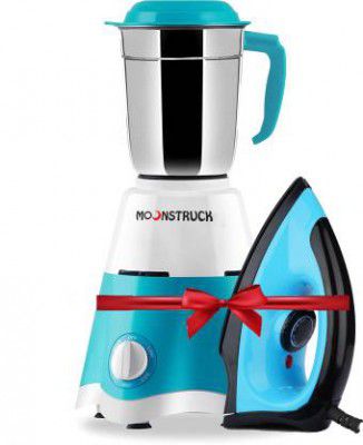 Moonstruck mixer/juicer/grinder with iron 1000 watt combo GIFT PACK - 03 650 Juicer Mixer Grinder