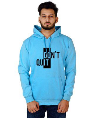 More & More Unisex-Adult Cotton Hooded Neck Don’t Quit Printed Hoodie