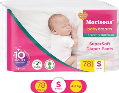 Morisons Baby Dreams Super Soft Diaper Pants - Small (78 Pieces)