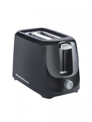 Morphy RichardsBlack 2-Slice Pop-Up Toaster With Dust Cover