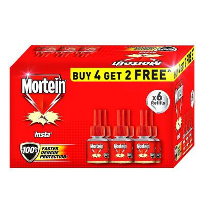 Mortein Mosquito Killer Liquid Vaporizer Refill - Buy 4, Get 2 Free Pack