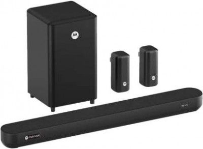 MOTOROLA AmphisoundX Dolby Atmos 600 W Bluetooth Soundbar  (Black, 5.1 Channel)