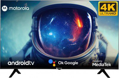 MOTOROLA Envision 55" Ultra HD (4K) LED Smart Android TV with Bezel-Less Design, Google Voice Assistant, and Dolby Audio (2023)  (55UHDADMXSBE)