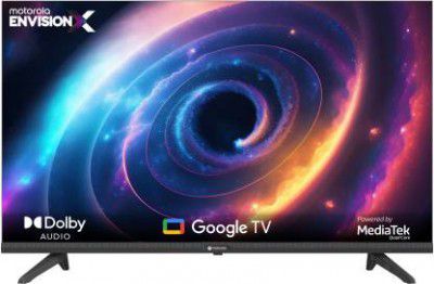 MOTOROLA EnvisionX 40FHDGDMBSXP 40 inch Full HD LED Smart Google TV with Box Speakers