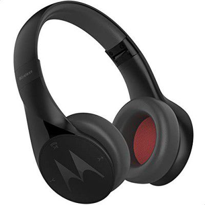 Motorola Pulse Escape Wireless Bluetooth Over the Ear Headphone with Mic (Black)