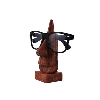 Mp Wood Furniture Handmade Wooden Nose Shaped Spectacle Specs Eyeglass Holder Stand