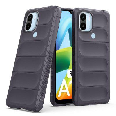 Mr. Case Silicone Back Cover Case for Redmi A2 Plus | Redmi A1 Plus | Comfort Grip soft touch matte TPU | - Gray