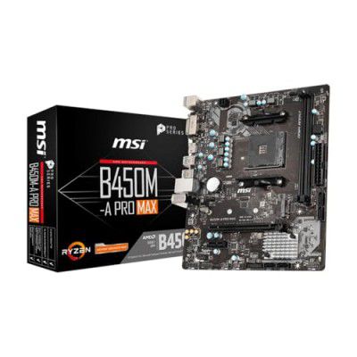 MSI B450M-A PRO MAX AMD AM4 DDR4 M.2 USB 3.2 Gen 1 HDMI M-ATX Motherboard