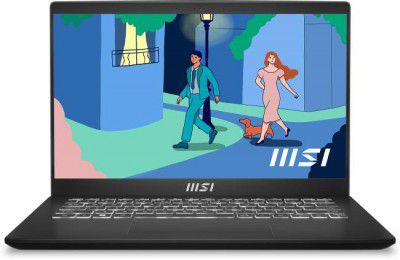 MSI Core i5 11th Gen - (8 GB/512 GB SSD/Windows 11 Home) Modern 14 C11M-030IN Thin and Light Laptop  (14 Inch, Classic Black, 1.4 Kg)