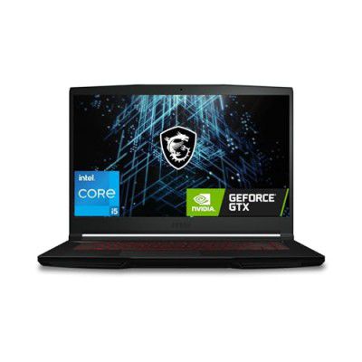 MSI GF63 Thin, Intel Core i5-11260H, 40CM FHD 144Hz Gaming Laptop (8GB/512GB NVMe SSD/Windows 11 Home/Nvidia GeForce GTX 1650, GDDR6 4GB/Black/1.8Kg), 11SC-1477IN