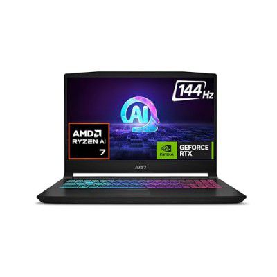 MSI Katana A15 AI AMD Ryzen 7 8845HS B8VF-441IN Gaming Laptop (16GB RAM + 512GB NVMe SSD + NVIDIA GeForce RTX 4060 + GDDR6 8GB)