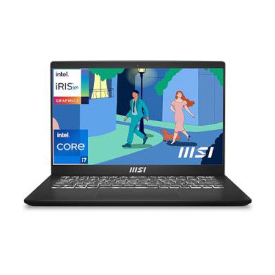 MSI Modern 14 Intel 12th Gen. i7 1255U C12MO-1202IN Laptop (16GB RAM + 512GB NVMe SSD + Iris Xe)