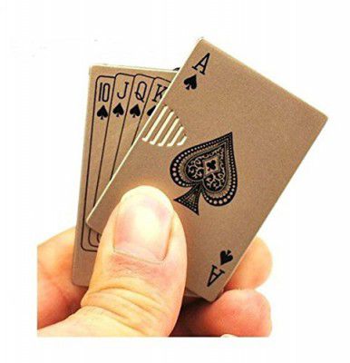 MT Metal Windproof Cigarette Gas Lighter - Playing Cards Ace