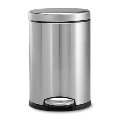 Mumma's LIFE Stainless Steel Plain Pedal Bin (Pedal Bin 7 * 11inch 5LTR)