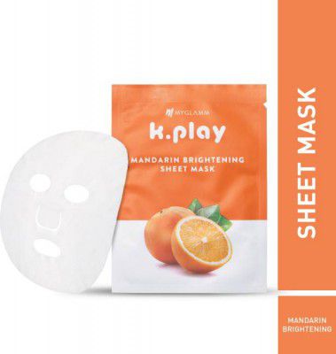 MyGlamm K.PLAY MANDARIN BRIGHTENING SHEET MASK (20 g)