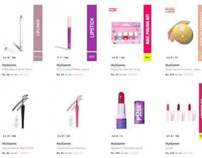 MyGlamm Lipliner & Makeup Products @ 90% Discount