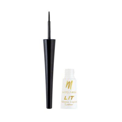 MyGlamm LIT Glossy Liquid Eyeliner-Black Party-3.5ml