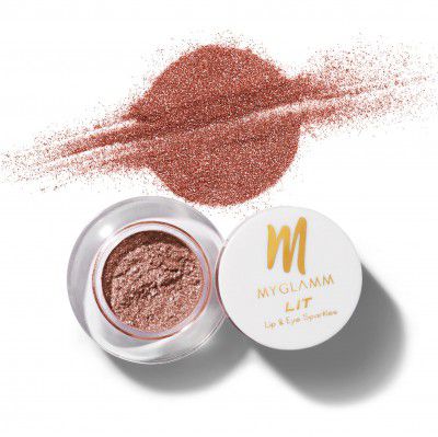 MyGlamm LIT Lip & Eye Sparkles-Her Royal Hotness-1.1gm