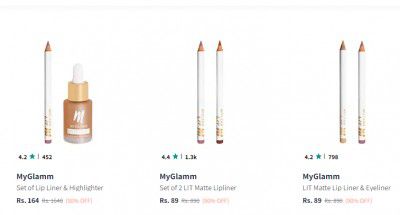 Myglamm makeup Loot | Flat 90% off