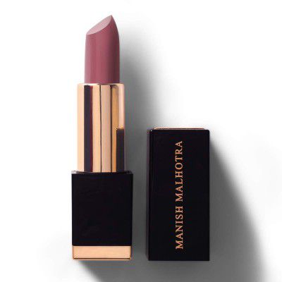 Myglamm Manish Malhotra Beauty Hi-Shine Lipstick-English Rose (Pink)-4 gm | Long Lasting Lipstick With UVB Protection | Highly Pigmented Formula