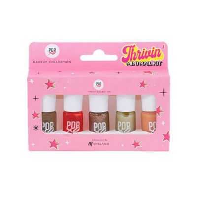 MyGlamm POPxo Makeup Collection -Mini Nail Kit-Queenin' Glossy Finish-5X3ml