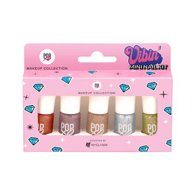 MyGlamm POPxo Makeup Collection Vibin Mini Nail Kit Pack of 5