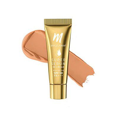 MyGlamm Super Serum BB Cream - 301 Almond - 15gm | BB Cream with SPF 50 & Hyaluronic Acid | 24 Hr Long Lasting & Hydrating